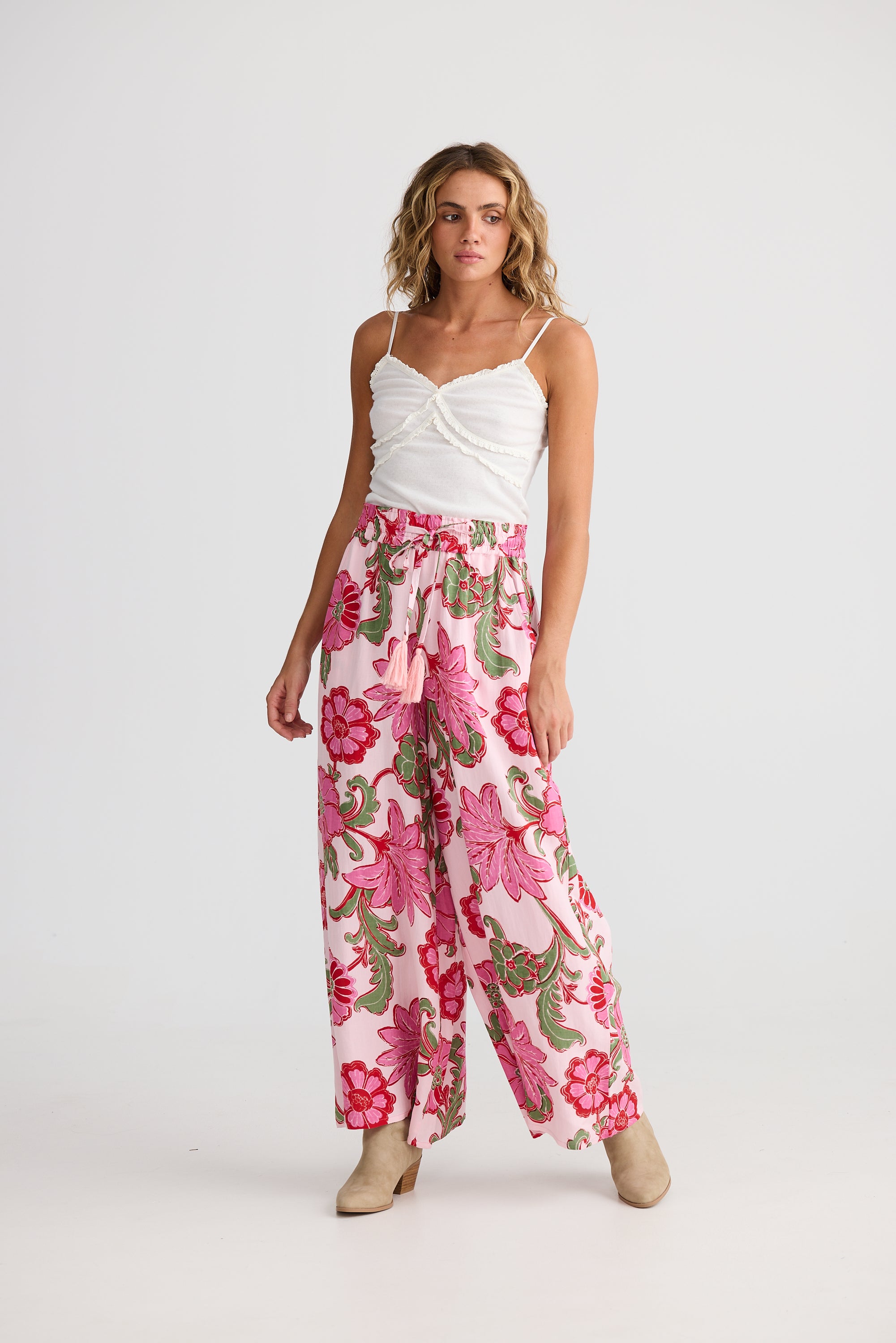 Freedom Pant - Pink Ibiza-Pants-Talisman-The Bay Room