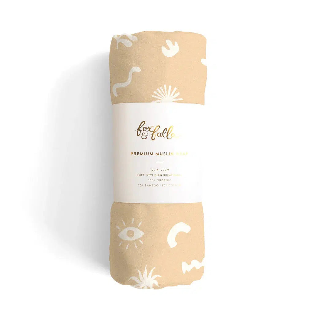 Fresco Organic Muslin Wrap Swaddle-Nursery & Nurture-Fox & Fallow-The Bay Room