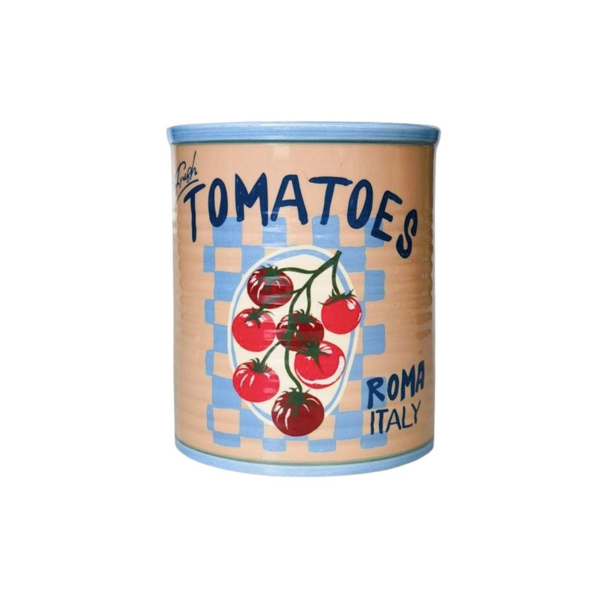 Fresh Tomatoes Can Planter Cream 16cm-Pots, Planters & Vases-Urban Products-The Bay Room