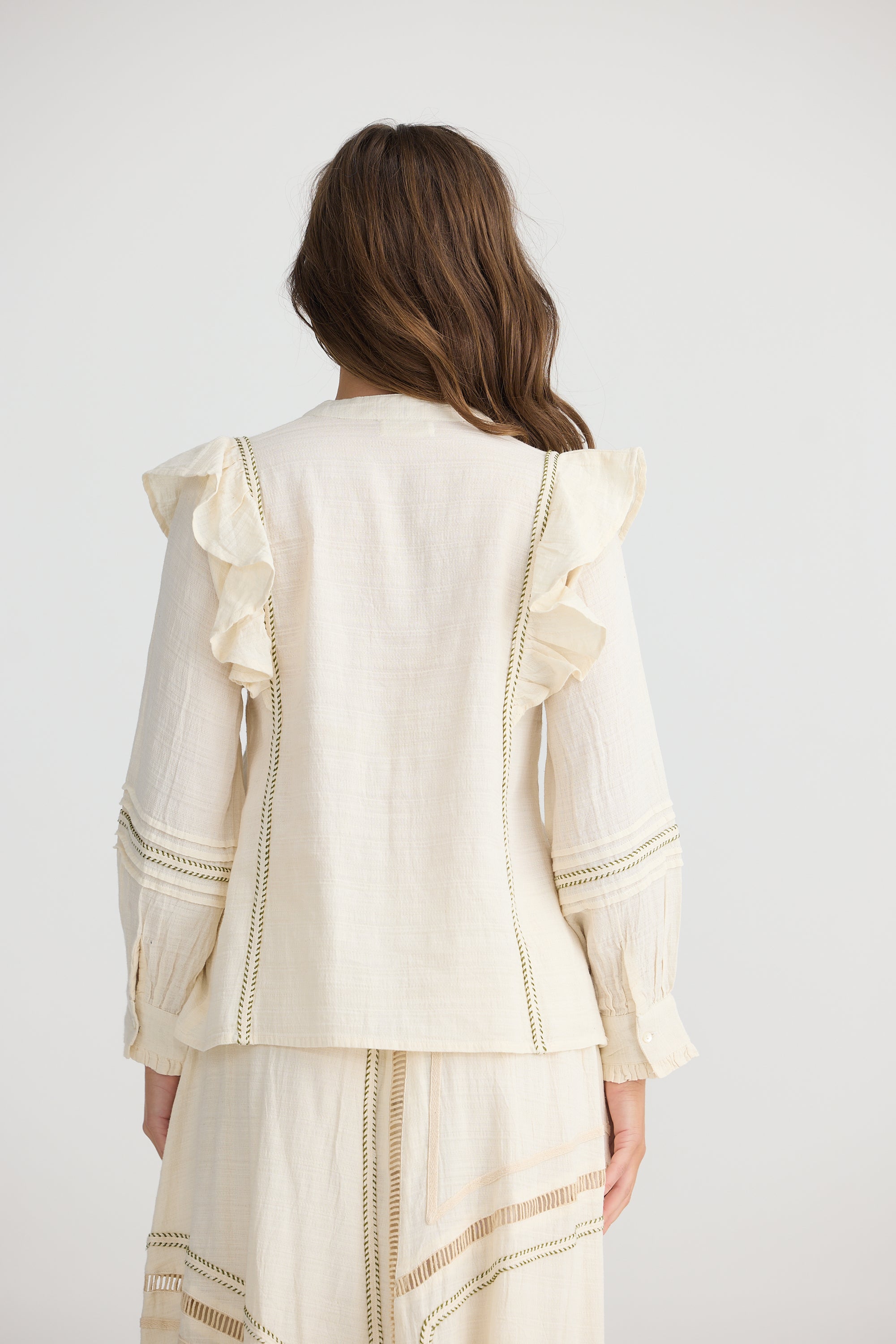 Freya Blouse - Off White-Tops-Talisman-The Bay Room