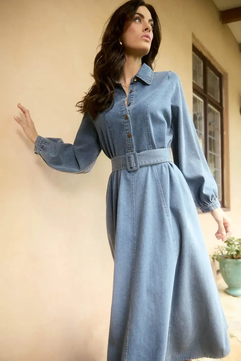 Freya Dress - Denim-Dresses-Isle Of Mine-The Bay Room