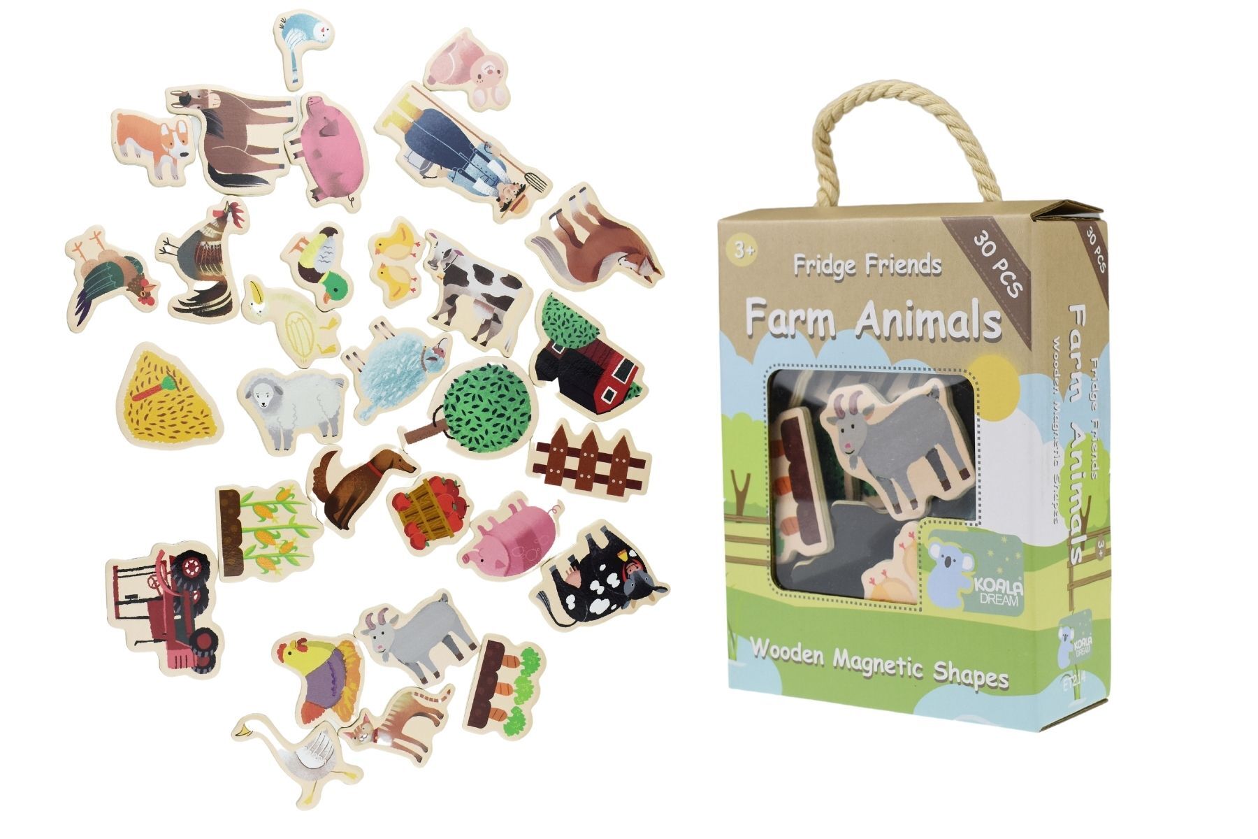 Fridge Friends Magnetic Farmyard & Animals 30pcs-Toys-Eleganter-The Bay Room