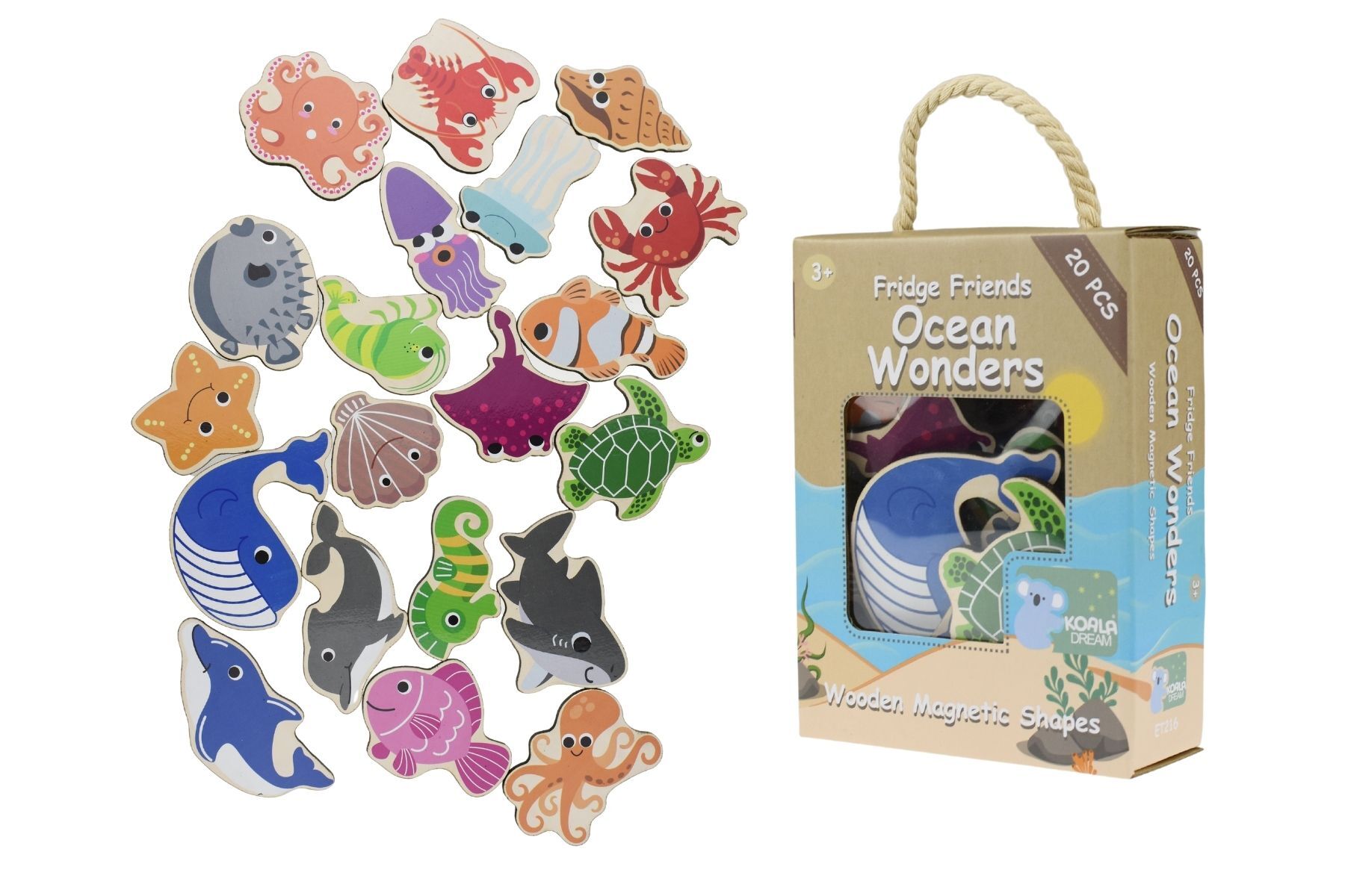 Fridge Friends Magnetic Sea Creatures & Ocean Wonders 20pcs-Toys-Eleganter-The Bay Room