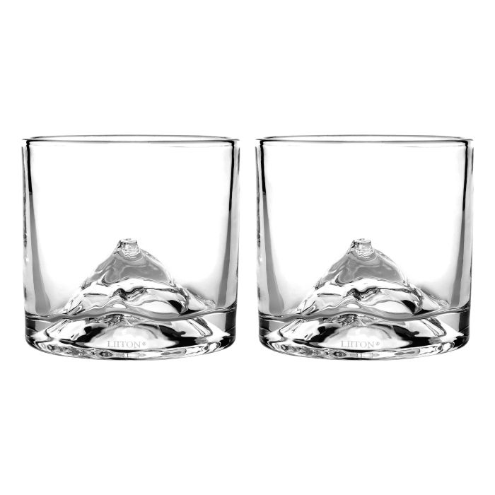 Fuji Crystal Whiskey Glasses Set Of 2-Dining & Entertaining-Liiton-The Bay Room