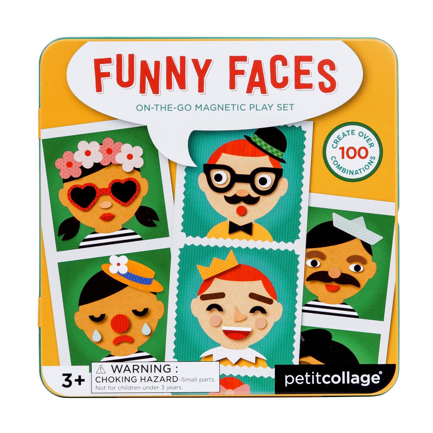 Funny Faces Magnetic Play Set-Toys-Petit Collage-The Bay Room