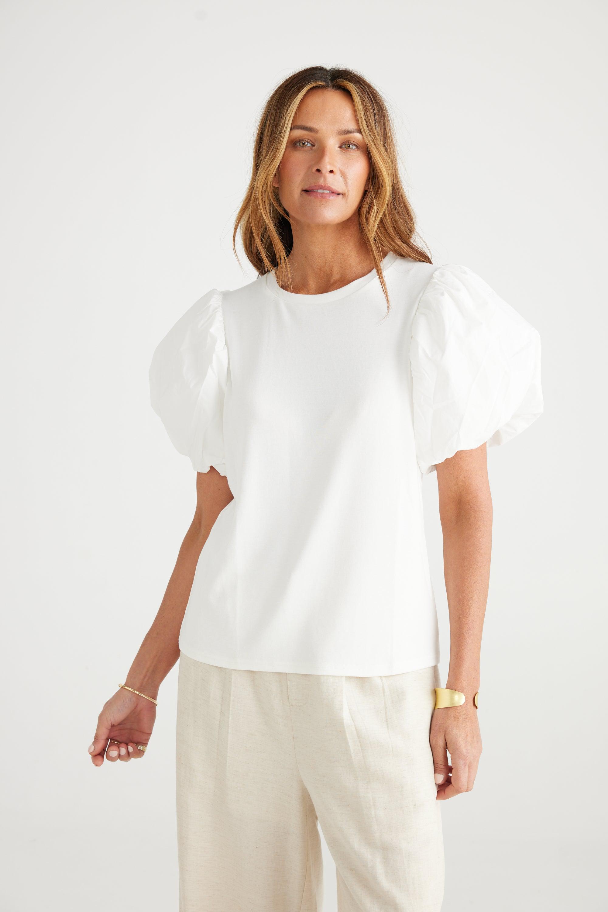 Gabby Top - White-Tops-Brave & True-The Bay Room