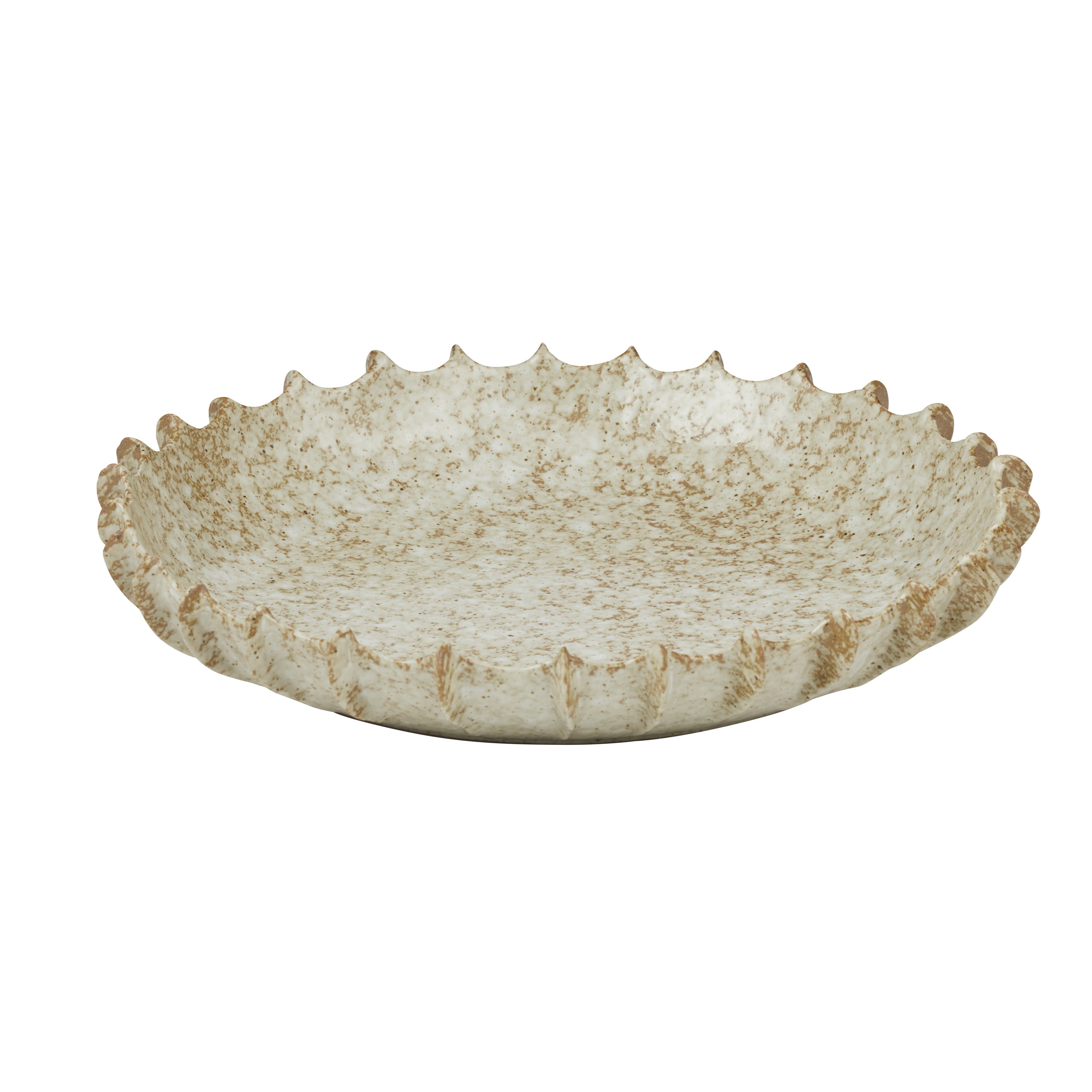 Gaia Ceramic Platter 37x6.5cm Natural-Coast To Coast Home-The Bay Room
