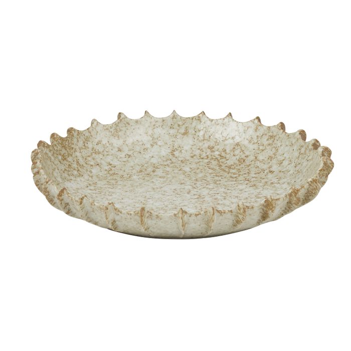 Gaia Ceramic Platter 37x6.5cm Natural-Dining & Entertaining-Coast To Coast Home-The Bay Room