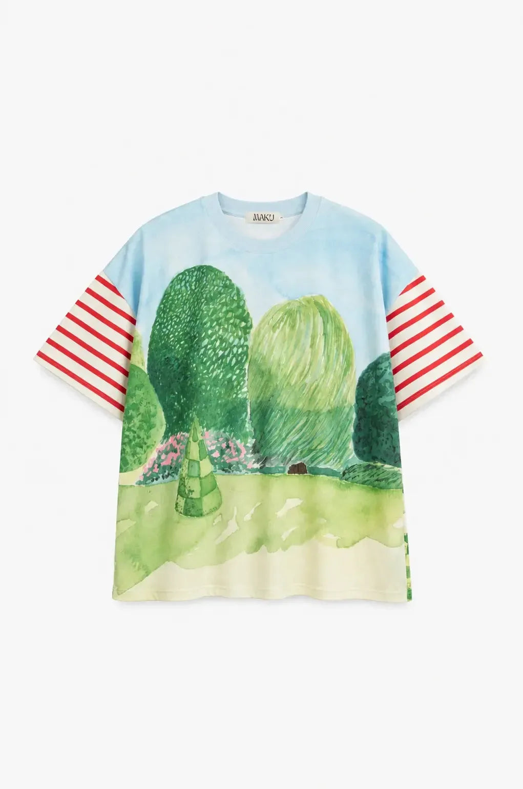 Gardenia Oversized Tee-Tops-Maku Studios-The Bay Room