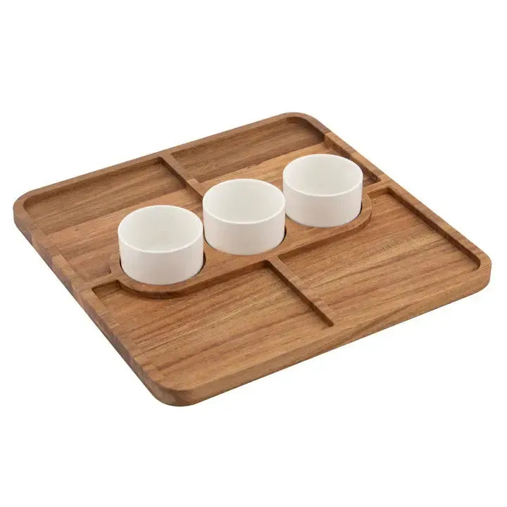 Gather Square Platter With 3 Bowls-Dining & Entertaining-Ladelle-The Bay Room