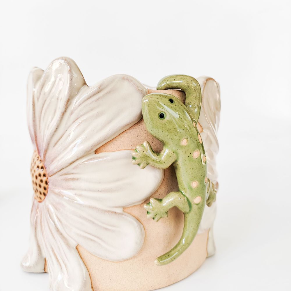 Gecko Pot Hanger Green 11cm-Pots, Planters & Vases-Urban Products-The Bay Room