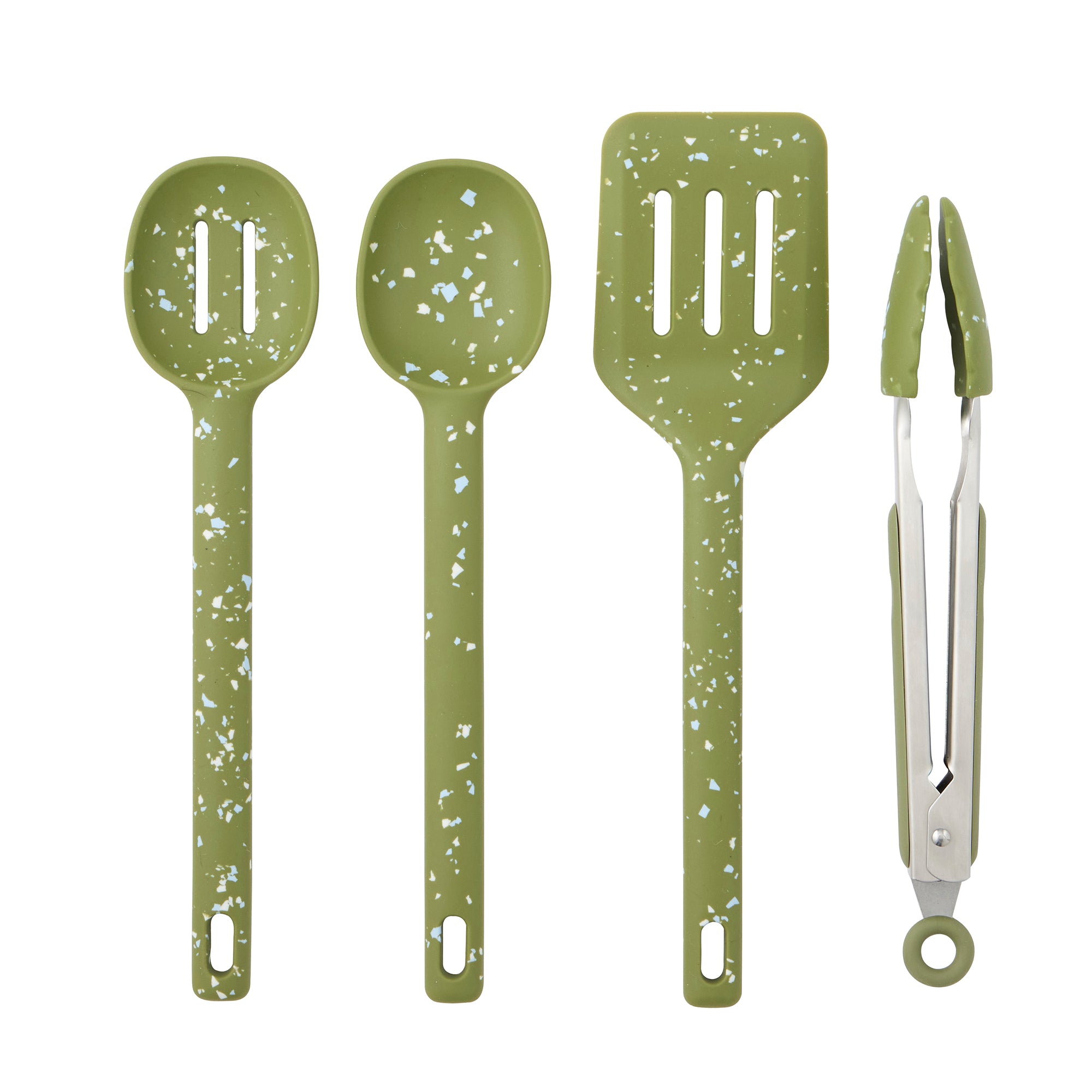 Gem 4pc Silicone/Stainless Steel Tool Set 30cm Olive-Kitchenware-Coast To Coast Home-The Bay Room