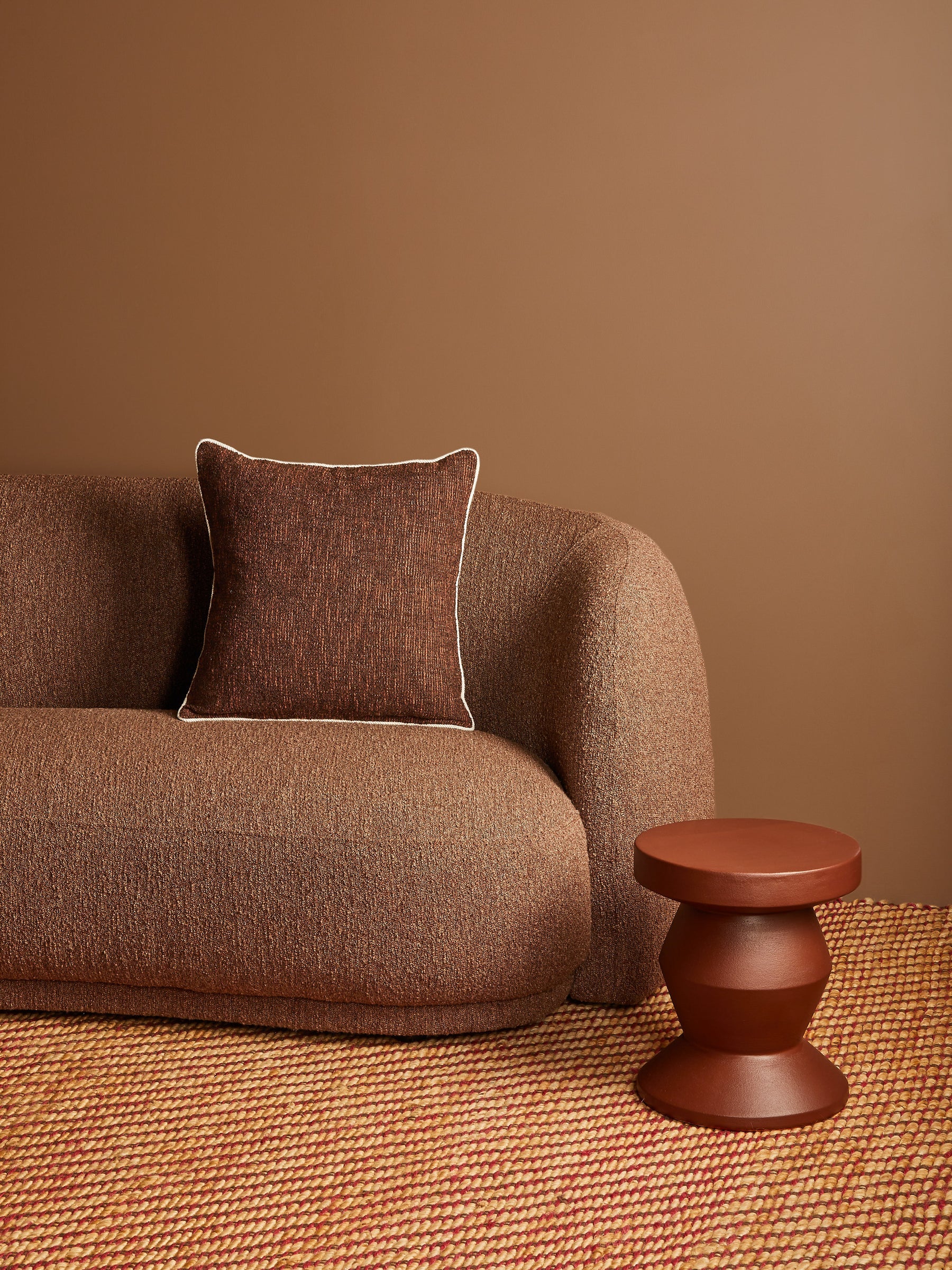 Gem Chocolate 50cm Cushion-Soft Furnishings-Bonnie & Neil-The Bay Room