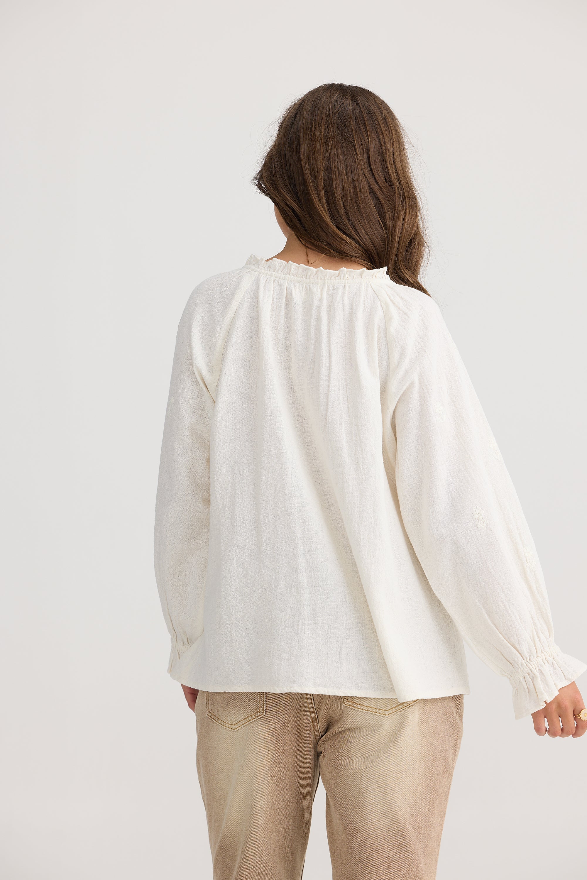 Gemini Blouse - Off White-Tops-Talisman-The Bay Room