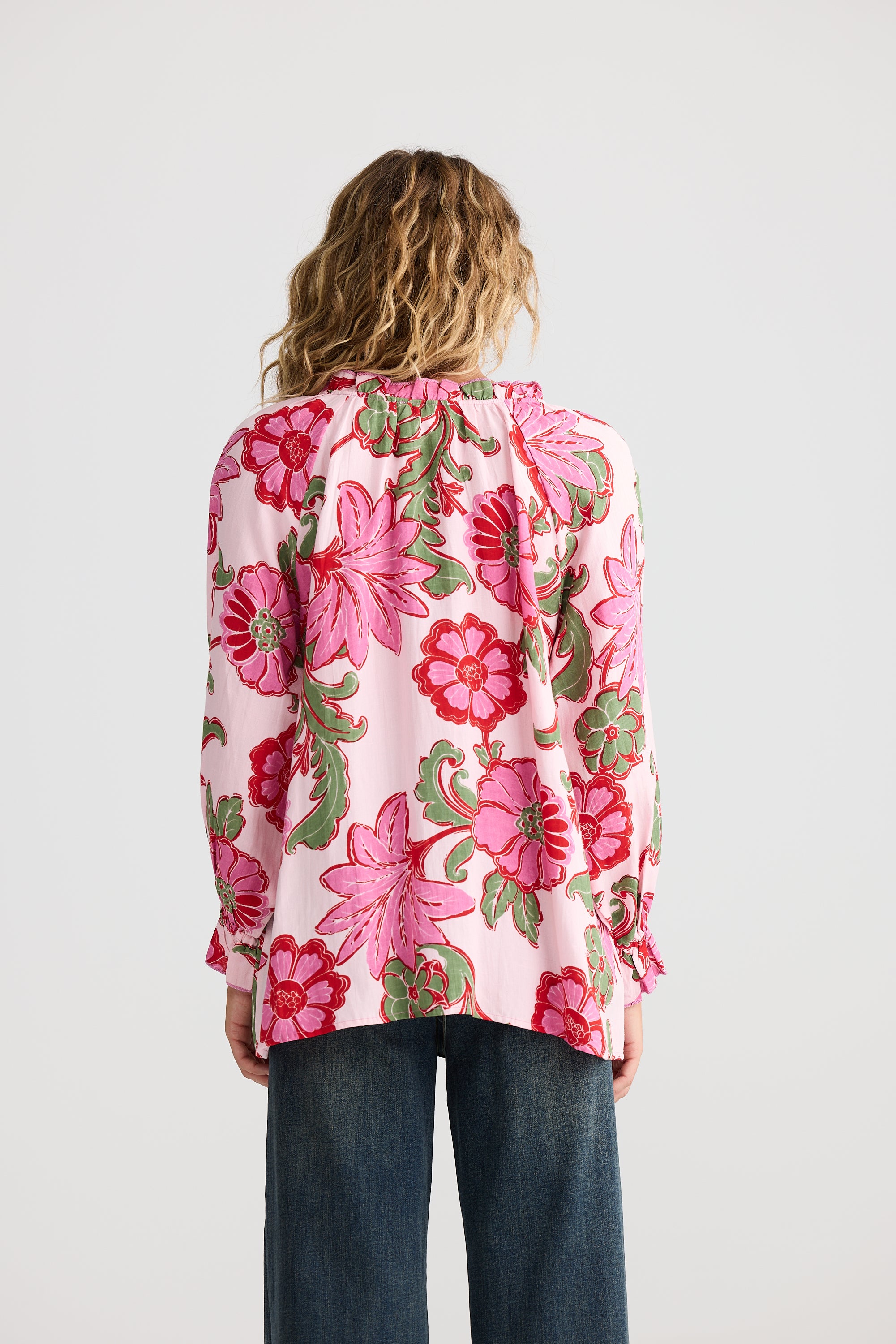 Gemini Blouse - Pink Ibiza-Tops-Talisman-The Bay Room