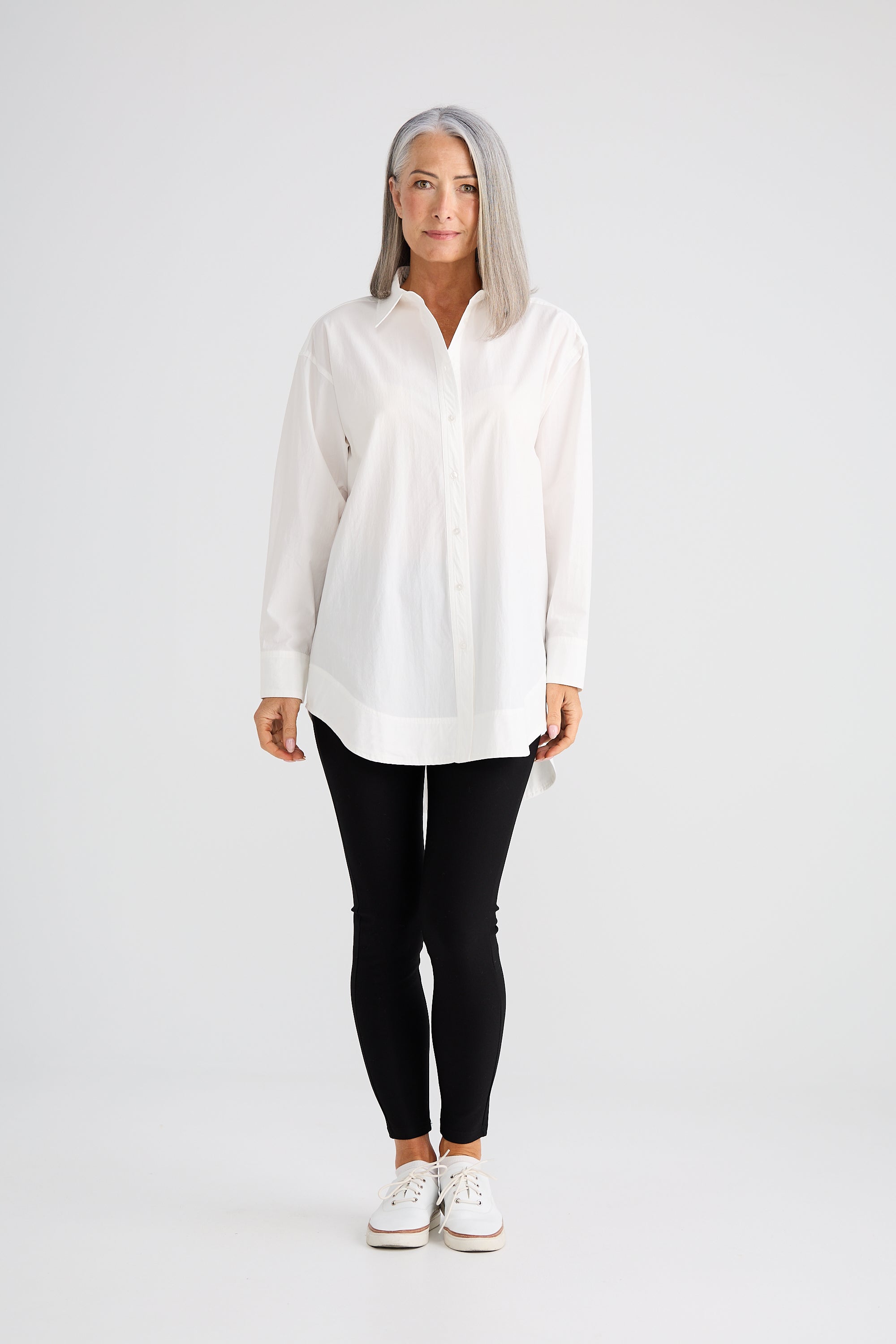 Gemma Shirt - White-Tops-Brave & True-The Bay Room