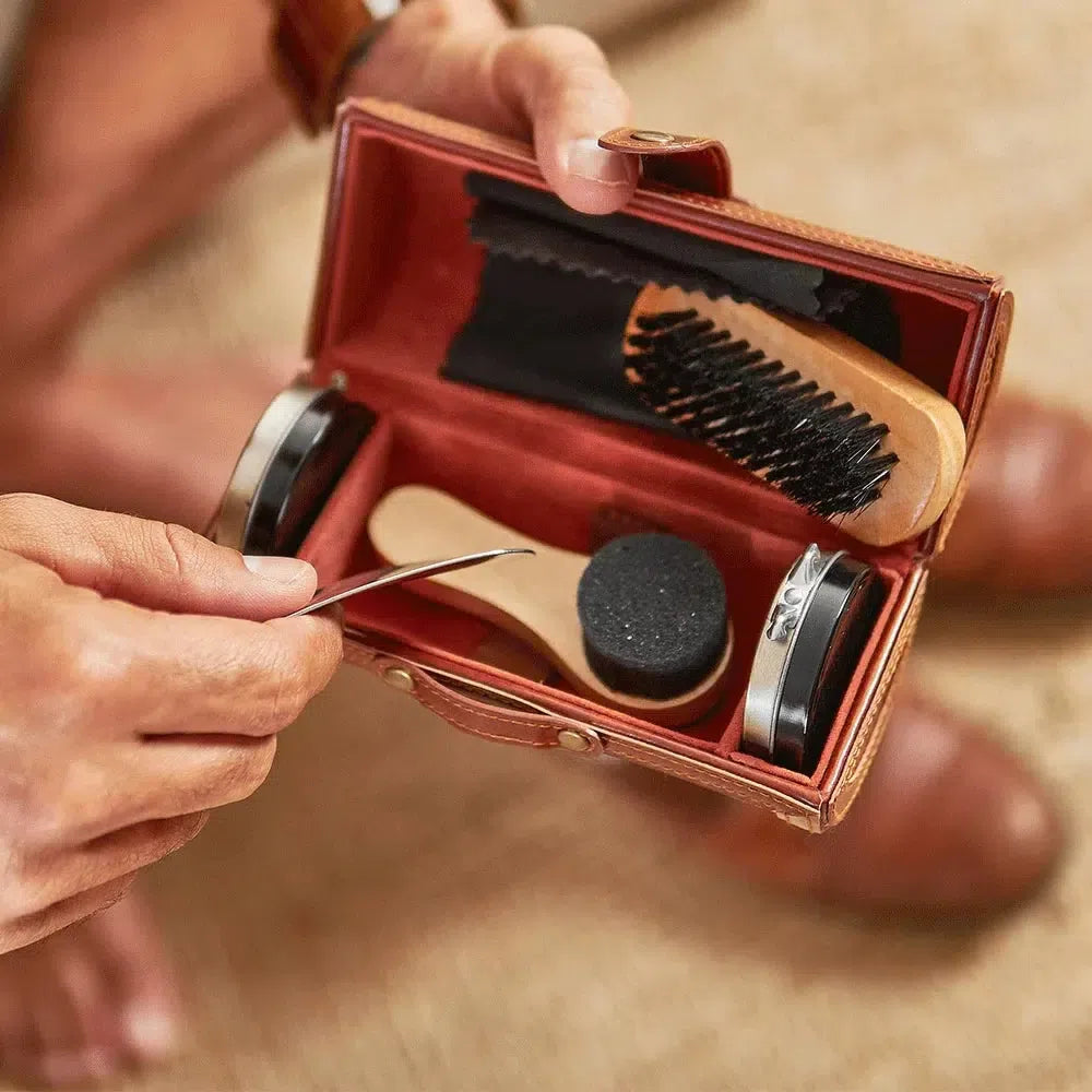 Gentleman’s Shoe Shine Kit-Travel & Outdoors-Annabel Trends-The Bay Room