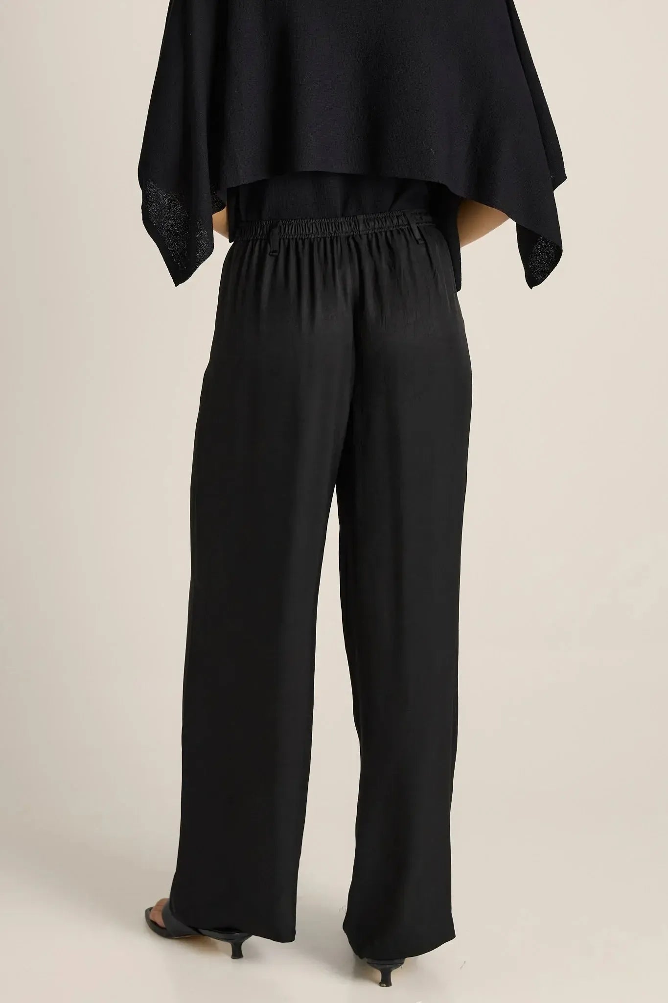Gianna Acetate Pant - Black-Pants-Fate + Becker-The Bay Room