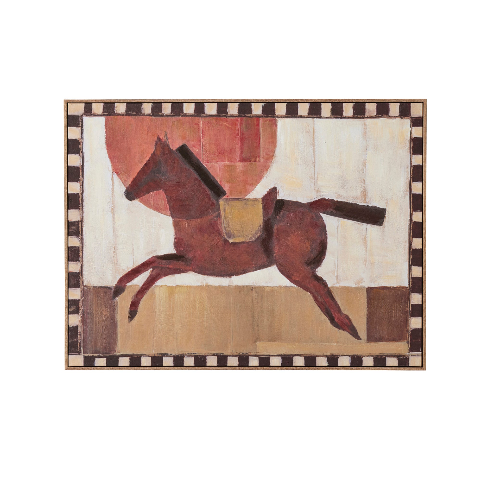 Giddyup Ash Frame Oil Painting 80x60cm-Wall Decor-Coast To Coast Home-The Bay Room