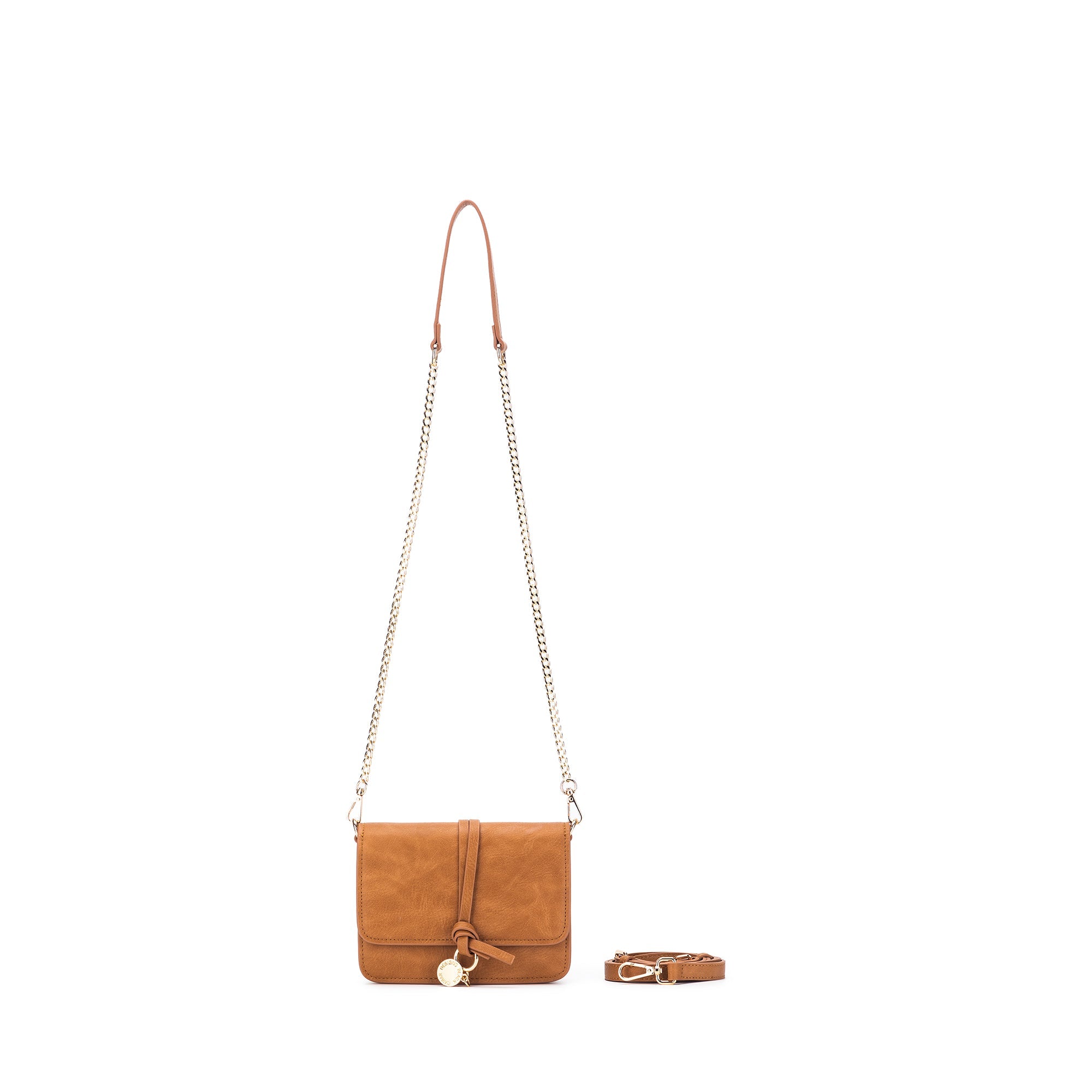 Gigi Tan Crossbody Bag-Bags & Clutches-Black Caviar Designs-The Bay Room