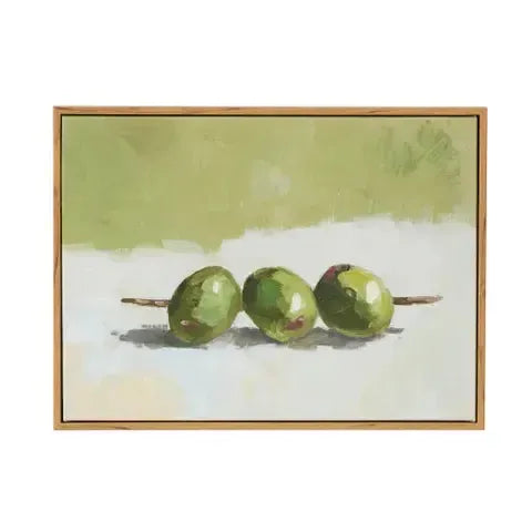 Gilda Teak Frame Oil Painting 40x30cm-Wall Decor-Coast To Coast Home-The Bay Room
