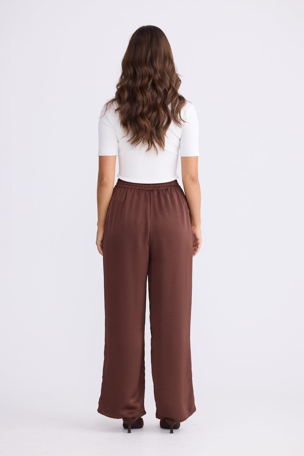Glenda Pant - Chocolate-Pants-Brave & True-The Bay Room