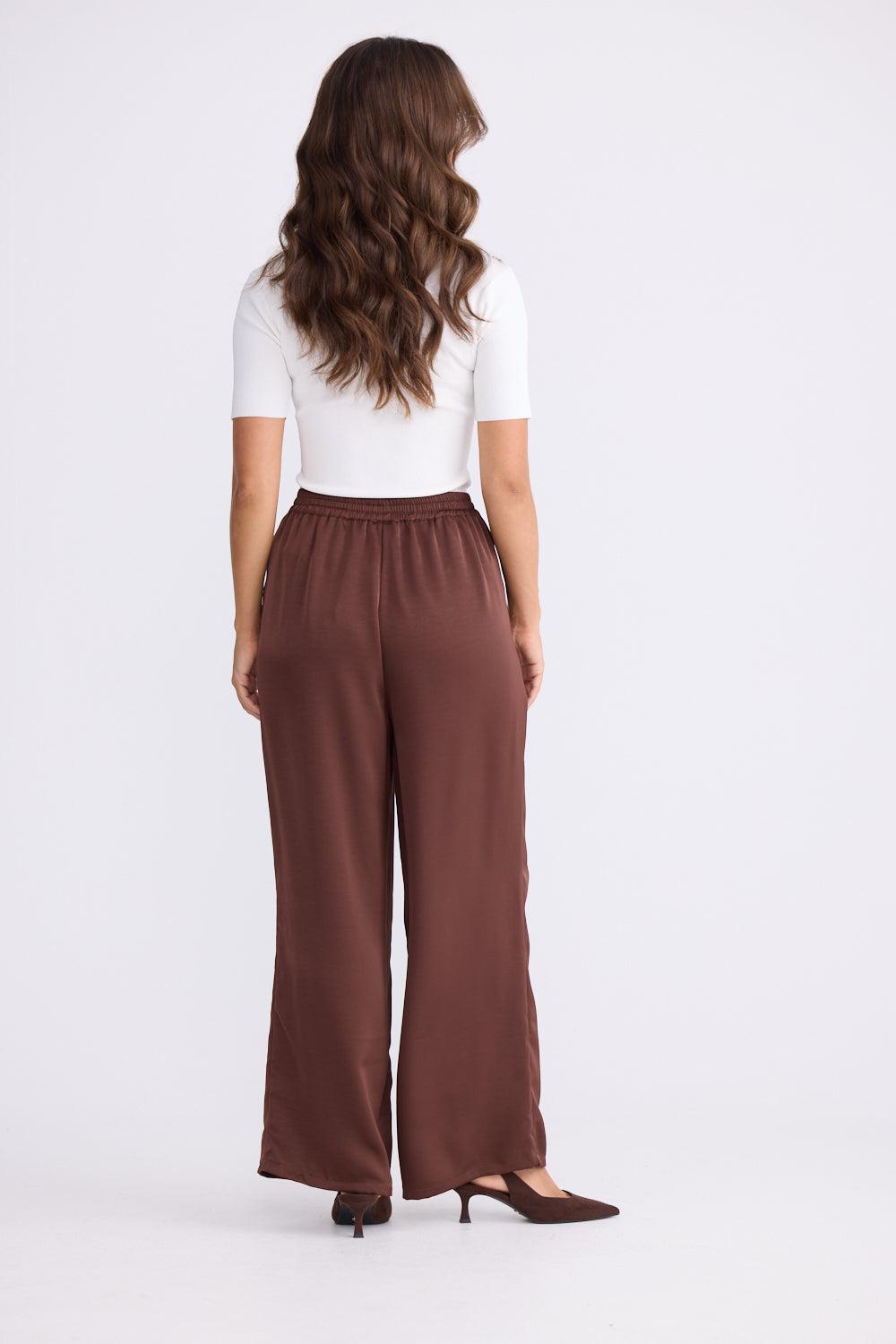 Glenda Pant - Chocolate-Pants-Brave & True-The Bay Room