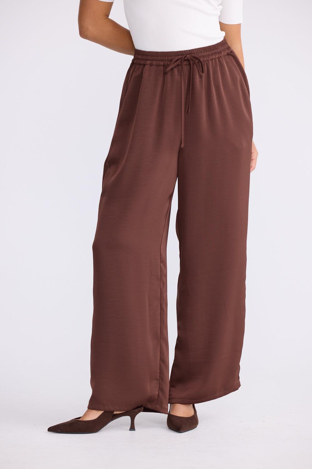 Glenda Pant - Chocolate-Pants-Brave & True-The Bay Room