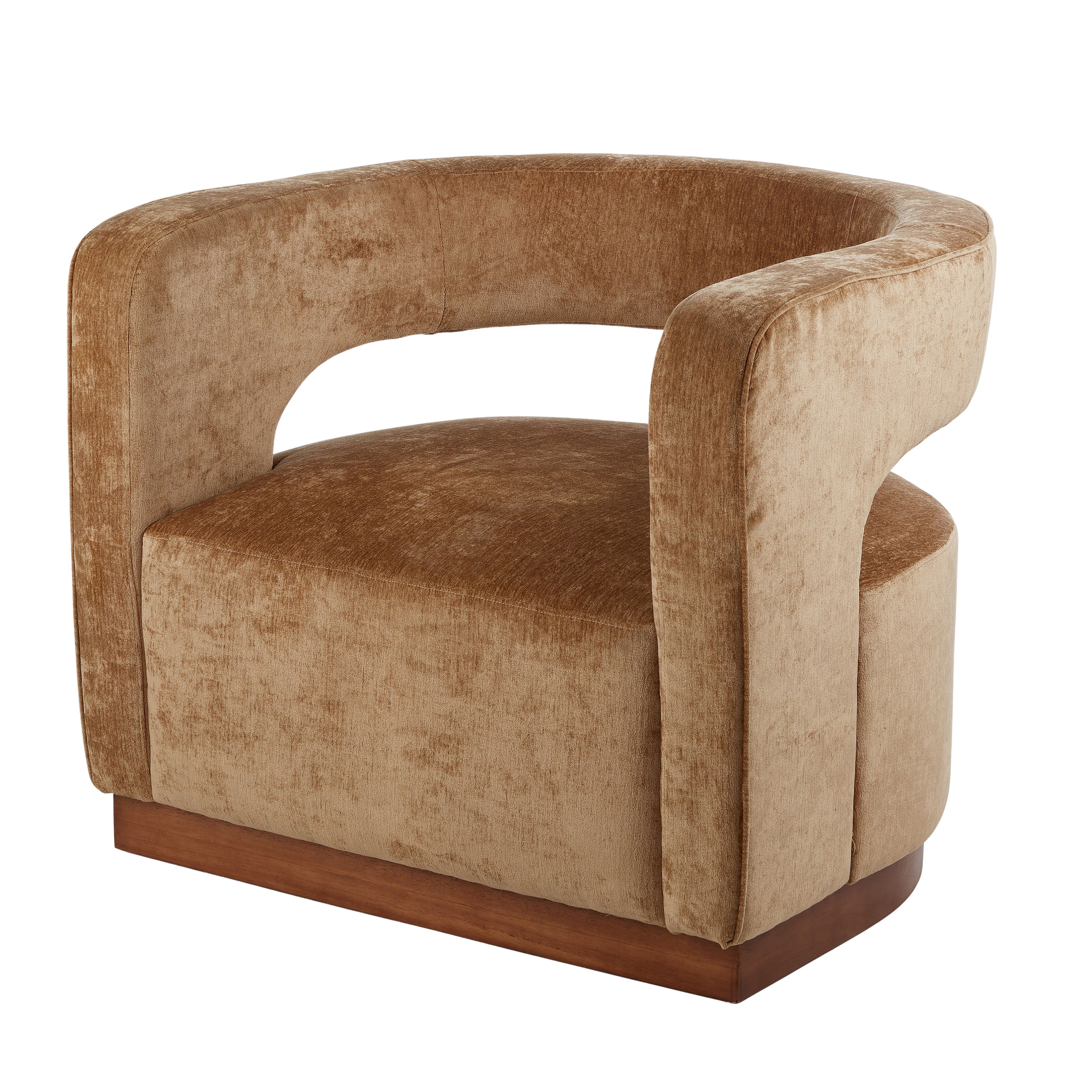 Gold Aged Velvet Armchair-Furniture-Grand Designs-The Bay Room