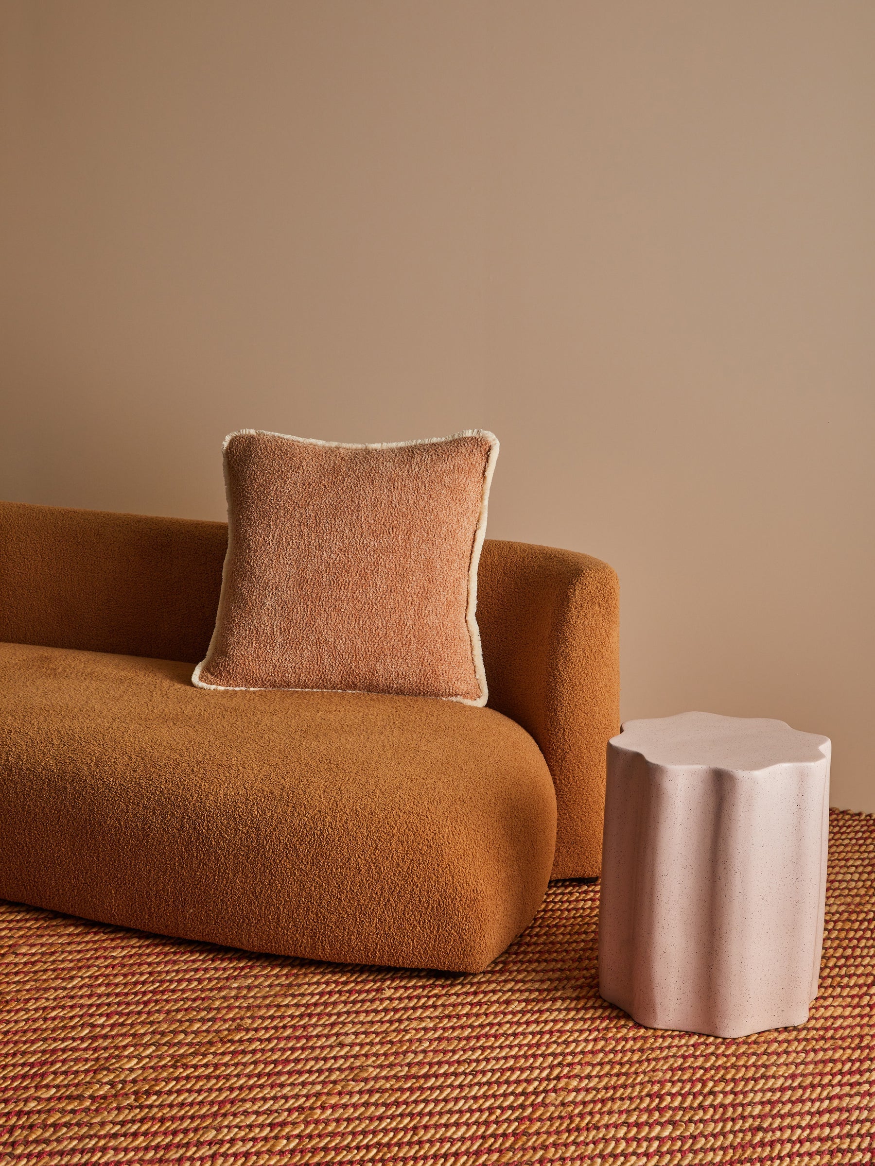 Grain Buff 50cm Cotton Cushion-Soft Furnishings-Bonnie & Neil-The Bay Room