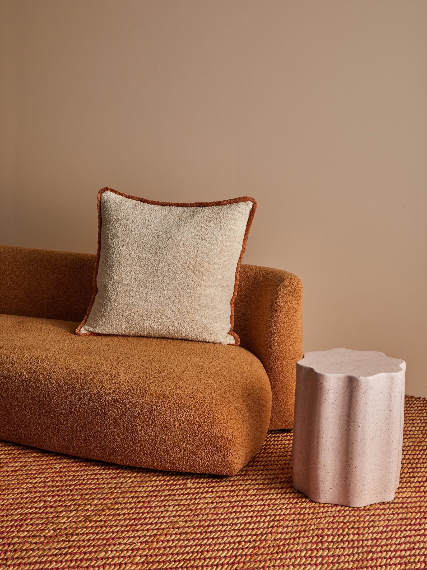 Grain Cream 60cm Cotton Cushion-Soft Furnishings-Bonnie & Neil-The Bay Room
