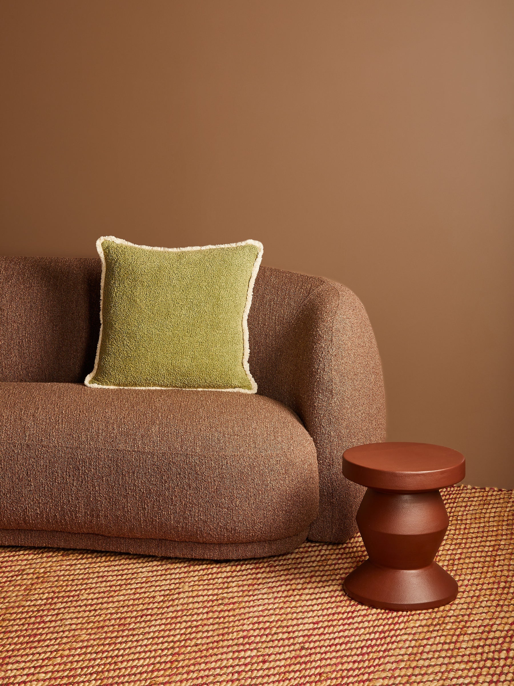 Grain Khaki 50cm Cotton Cushion-Soft Furnishings-Bonnie & Neil-The Bay Room