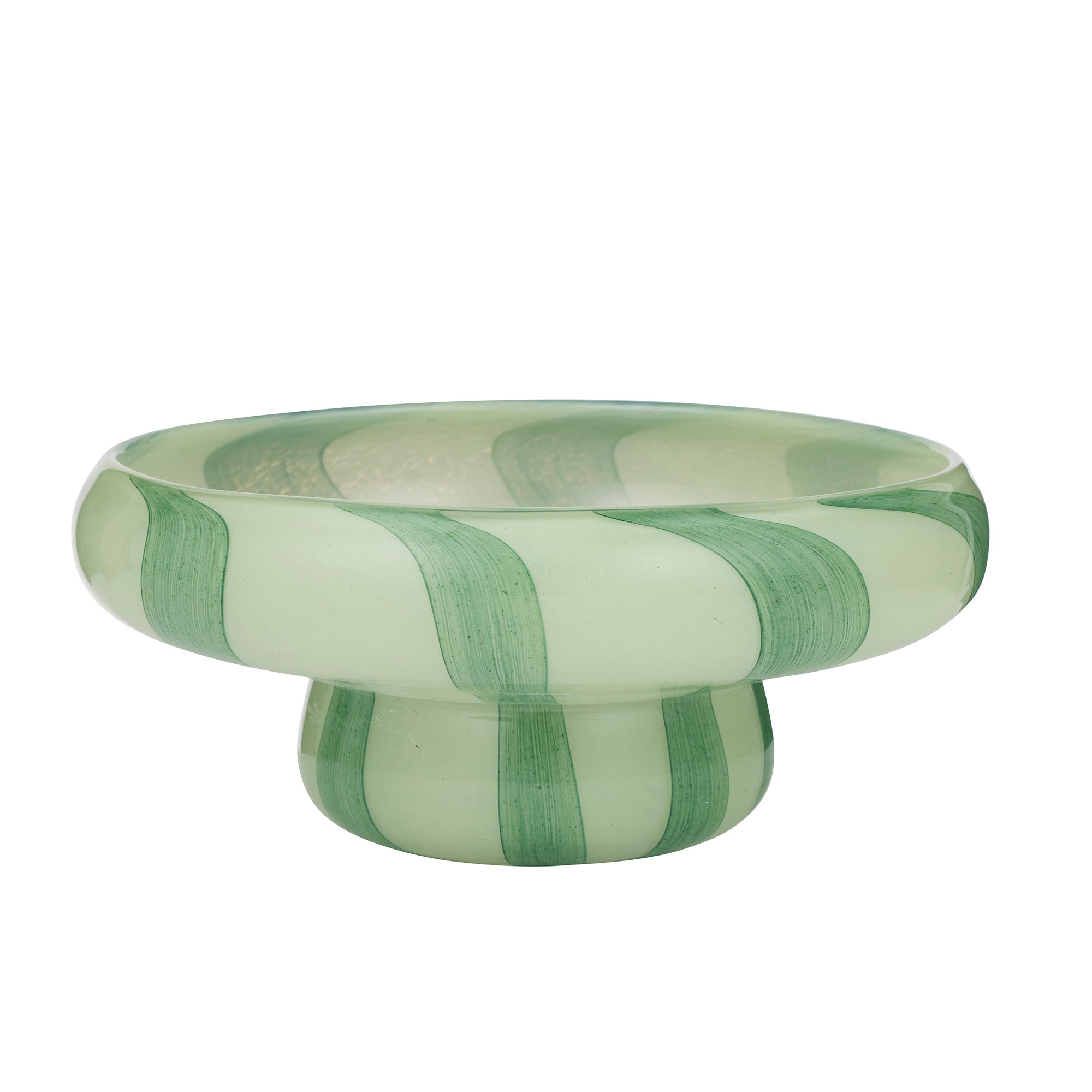 Granger Glass Bowl 30x13cm Sage/Forrest-Decor Items-Coast To Coast Home-The Bay Room