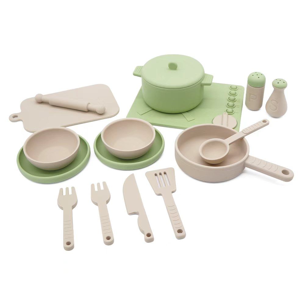 Green Silicone Cookware Set-Toys-ToysLink-The Bay Room