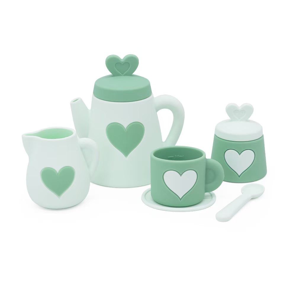 Green Silicone Tea Set-Toys-ToysLink-The Bay Room