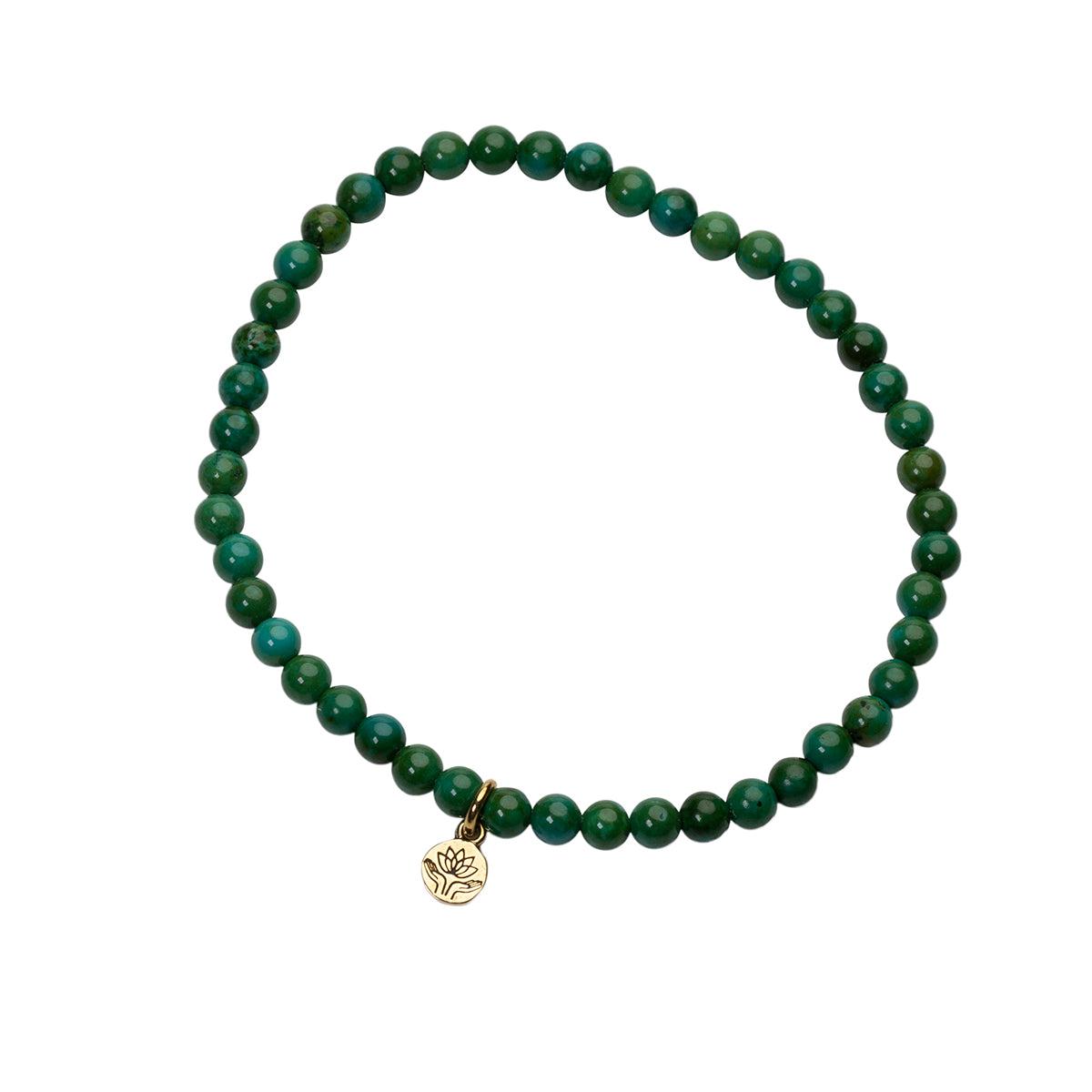 Green howlite healing gem bracelet-Jewellery-Palas-The Bay Room