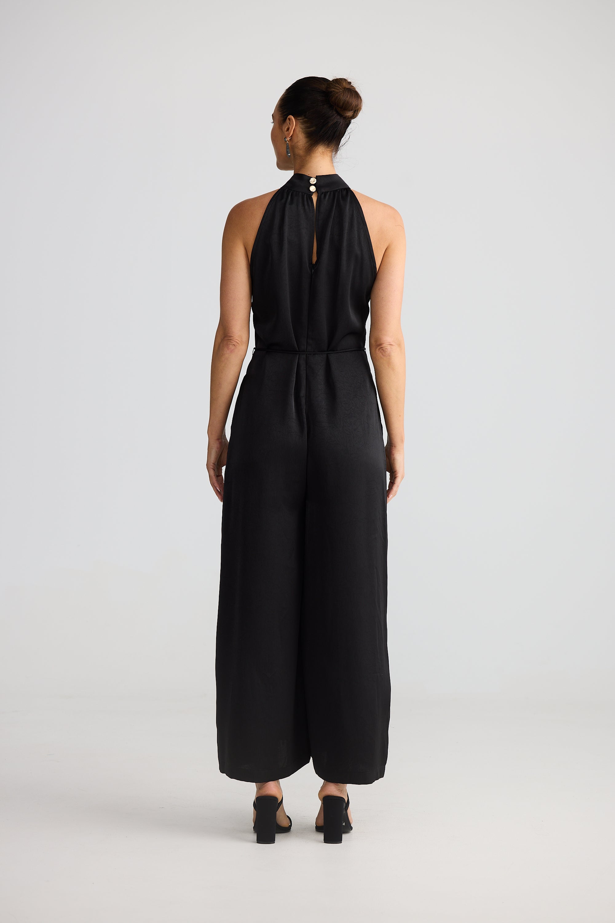Greta Jumpsuit - Black-Playsuits, Jumpsuits & Overalls-Brave & True-The Bay Room