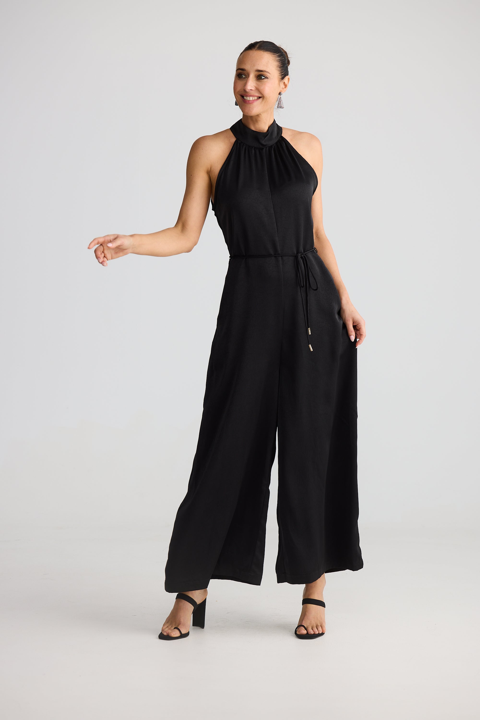 Greta Jumpsuit - Black-Playsuits, Jumpsuits & Overalls-Brave & True-The Bay Room
