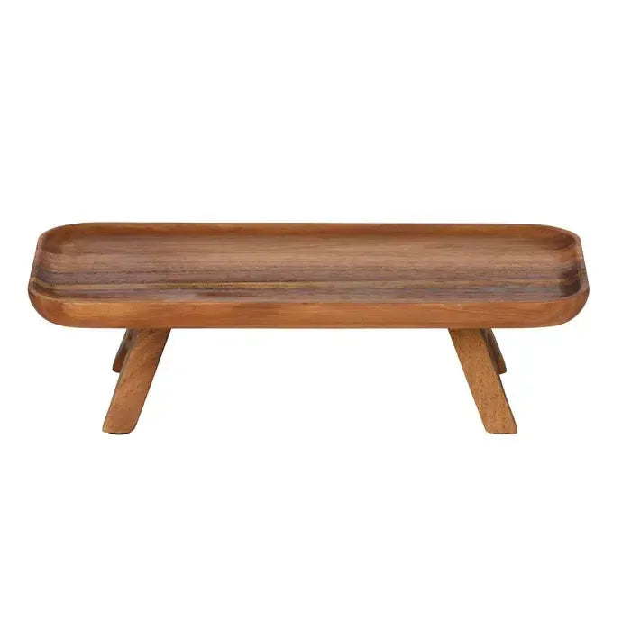 Gusto Wood Rectangle Stand 38x20.5x8cm Natural-Decor Items-Coast To Coast Home-The Bay Room