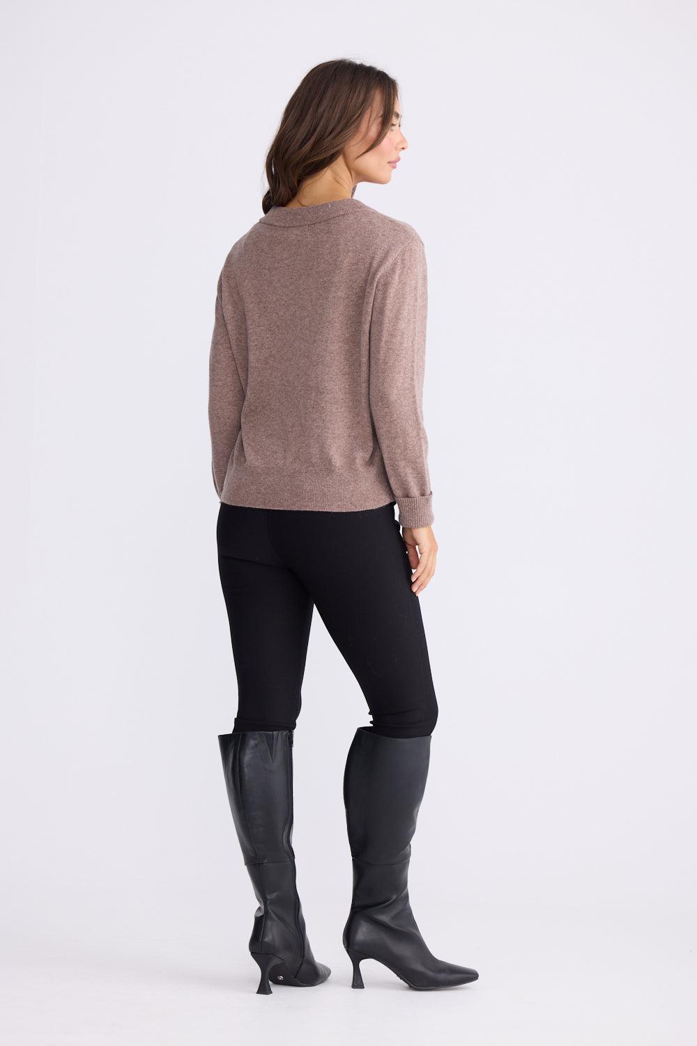 Gwen Knit - Oat Marle-Knitwear & Jumpers-Brave & True-The Bay Room