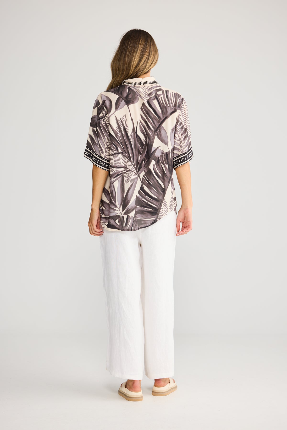 Playa Shirt - Sunset Palm
