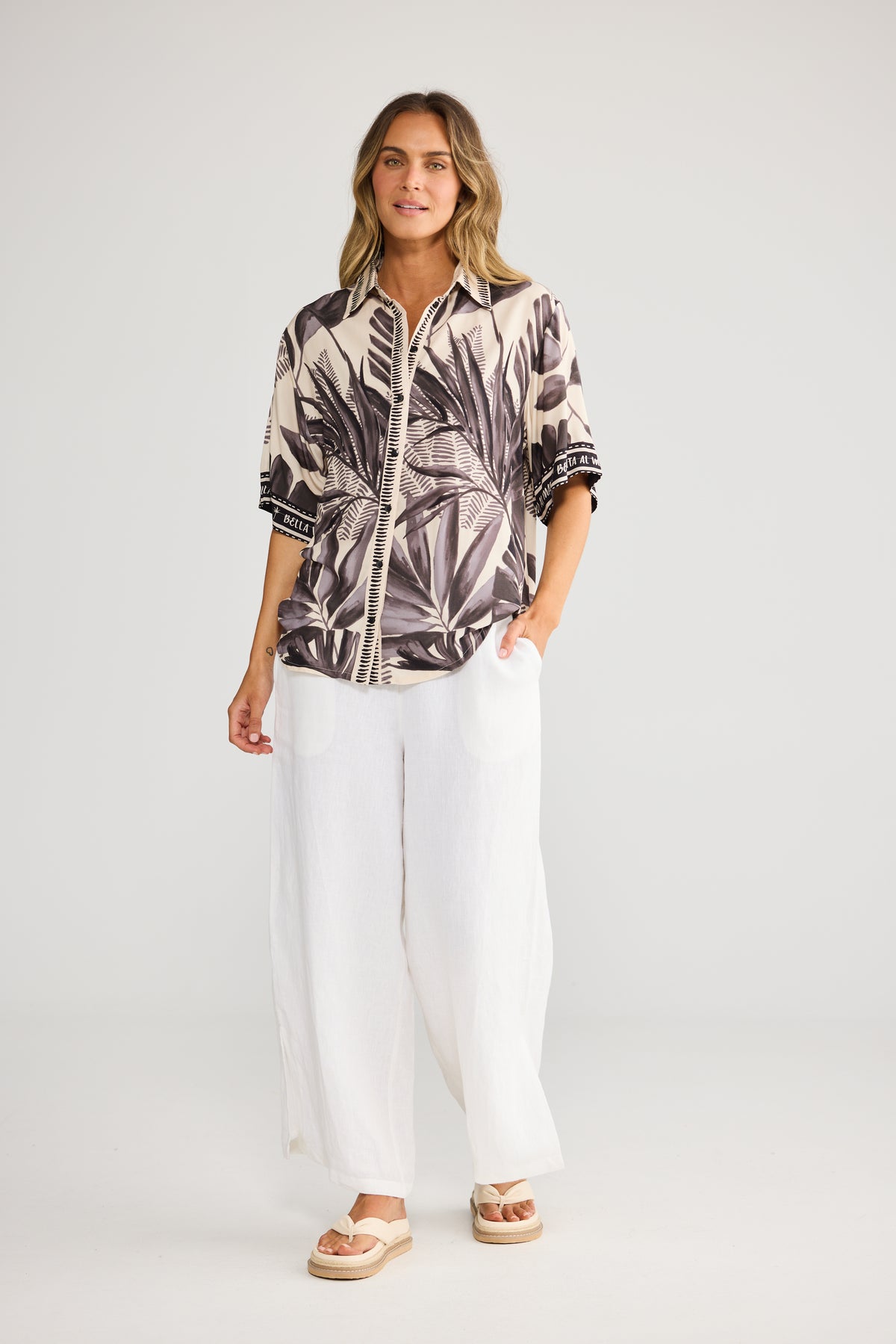 Playa Shirt - Sunset Palm