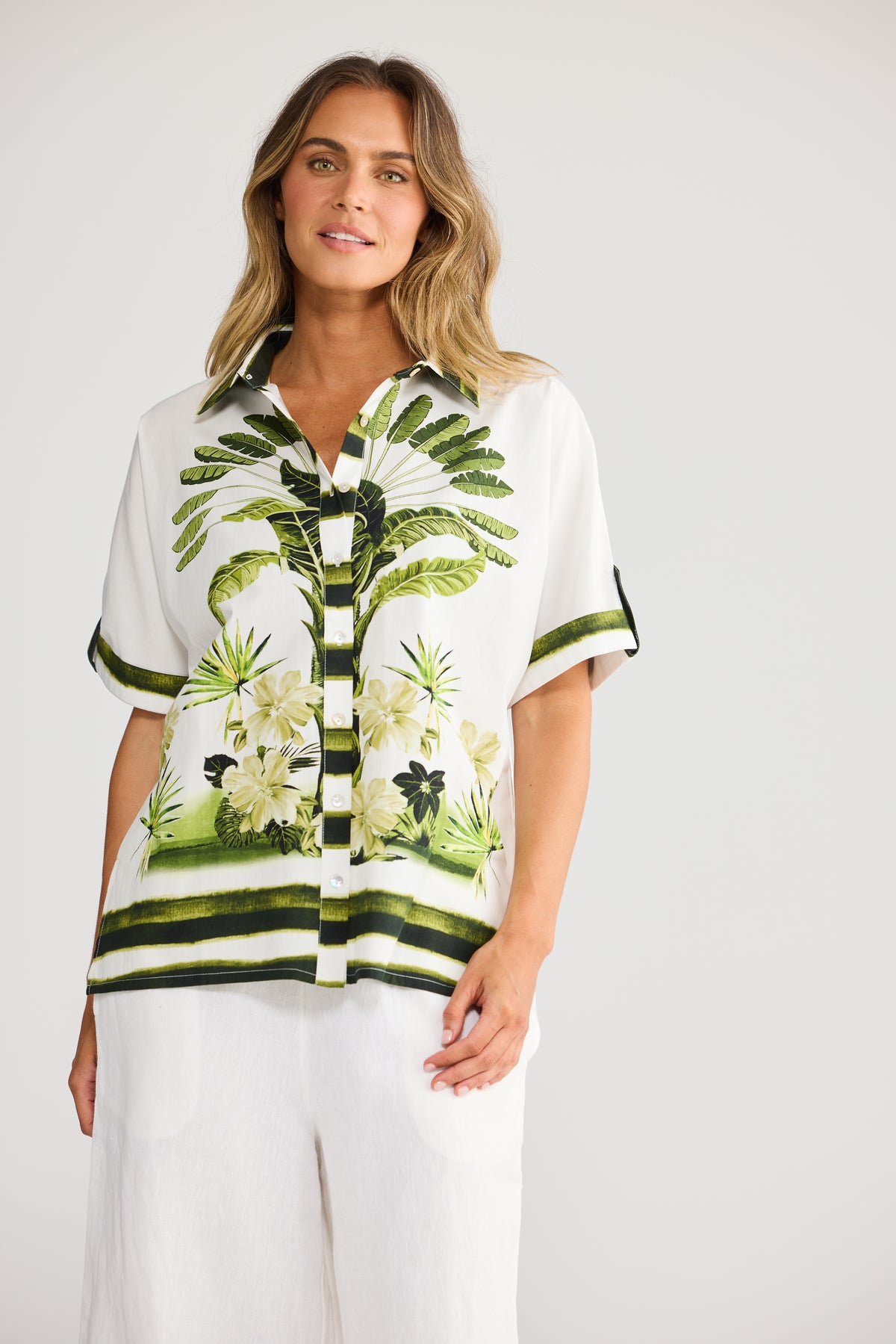 Nalani Shirt - Botanica Print