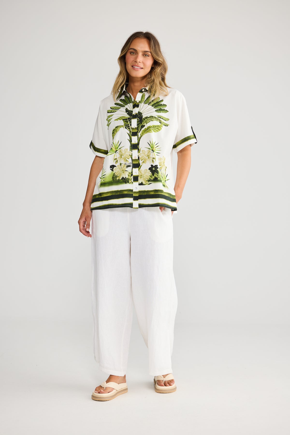 Nalani Shirt - Botanica Print