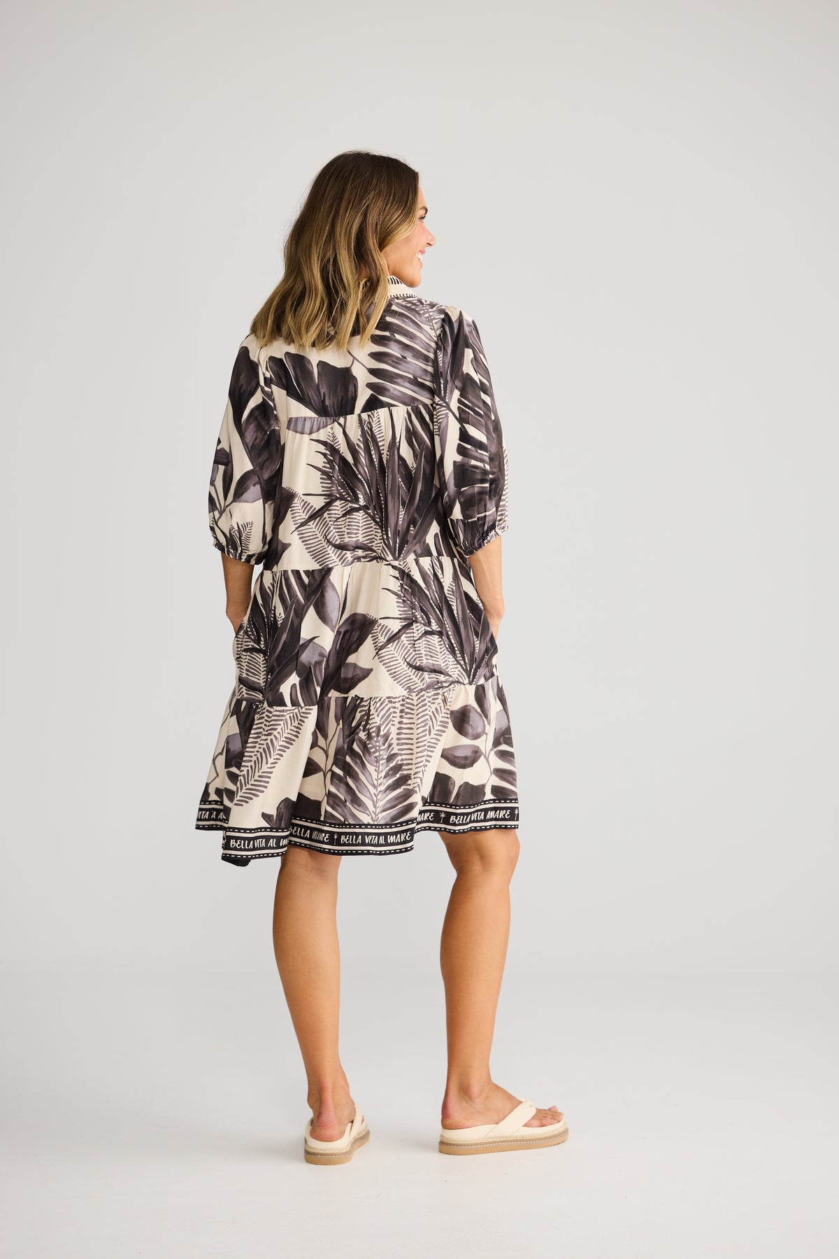 Fiji Dress - Sunset Palm