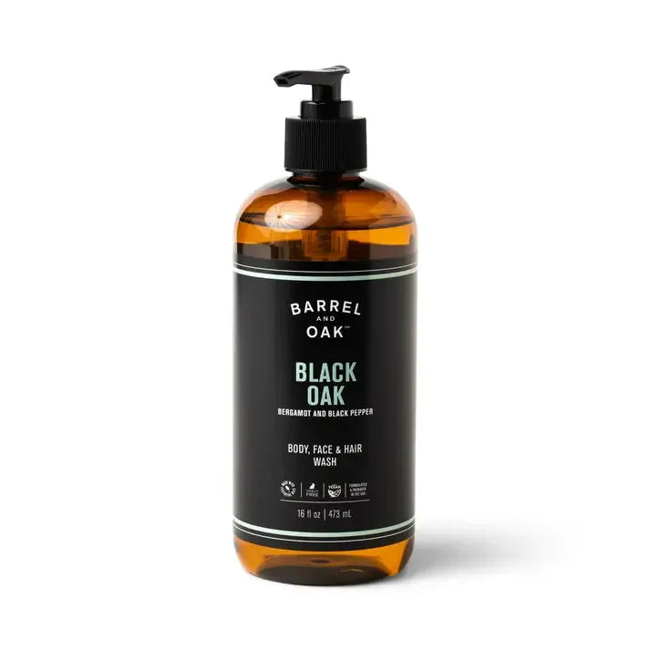 Hair, Face and Body All-In-One Wash 473ml - Black Oak-Beauty & Well-Being-Barrel & Oak-The Bay Room
