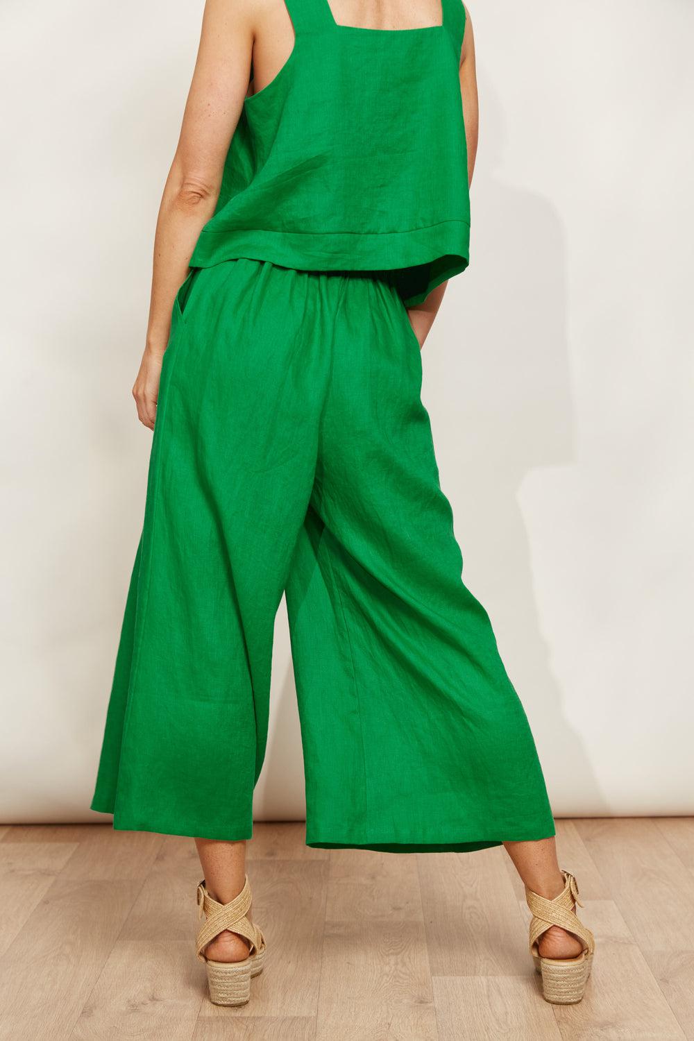 Halcyon Crop Pant - Emerald-General-Eb & Ive-The Bay Room