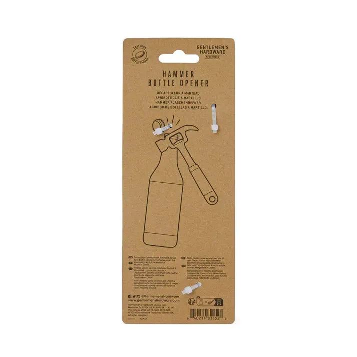 Hammer Bottle Opener-Fun & Games-Gentlemen's Hardware-The Bay Room
