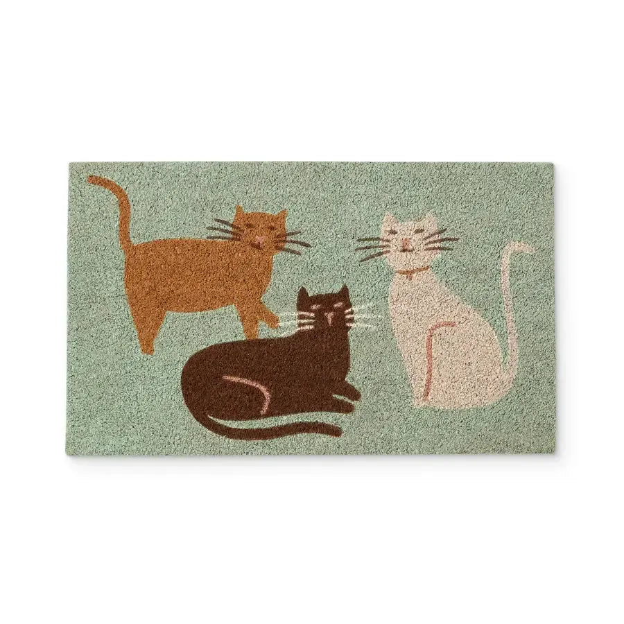 Happy Cats Doormat 45x75cm-Floor Rugs & Doormats-Madras Link-The Bay Room