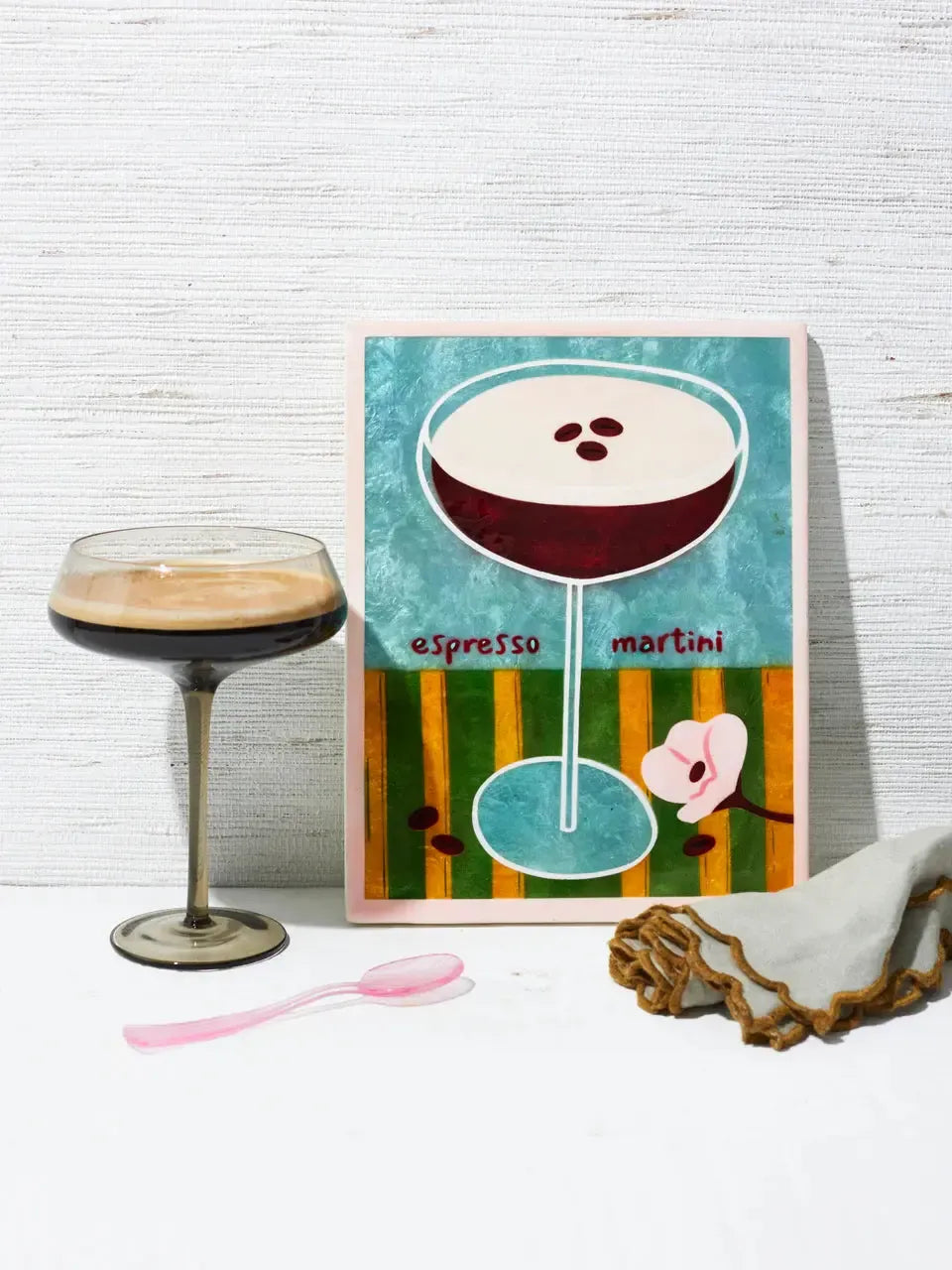 Happy Hour Espresso Tile-Wall Decor-Jones & Co-The Bay Room